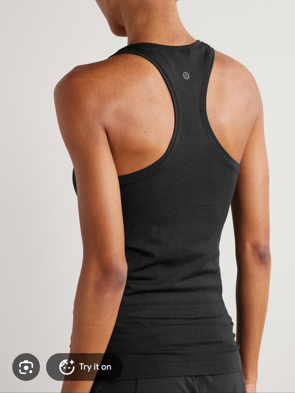 lululemon athletica Women's Black Racerback Tank Top